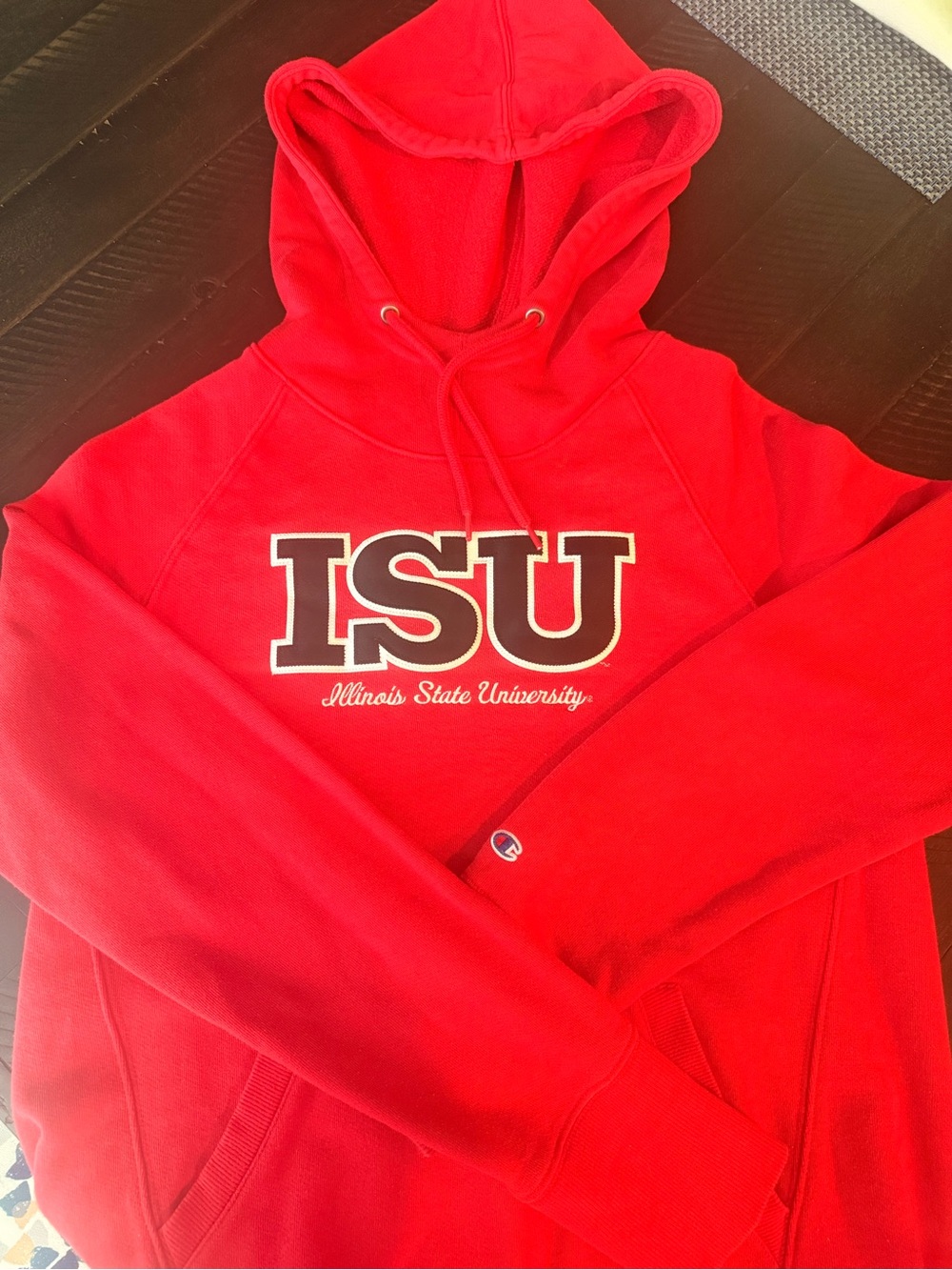 Champion Red ISU Hoodie